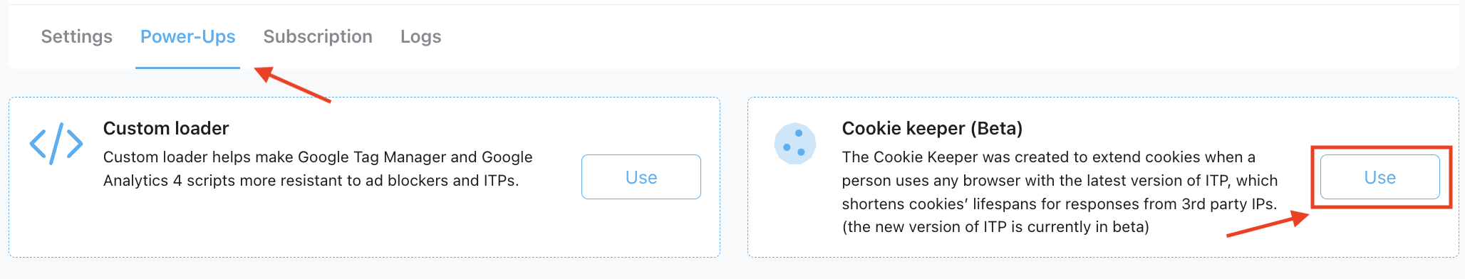 Cookie Keeper power-up from Stape to prolong lifespan of cookies