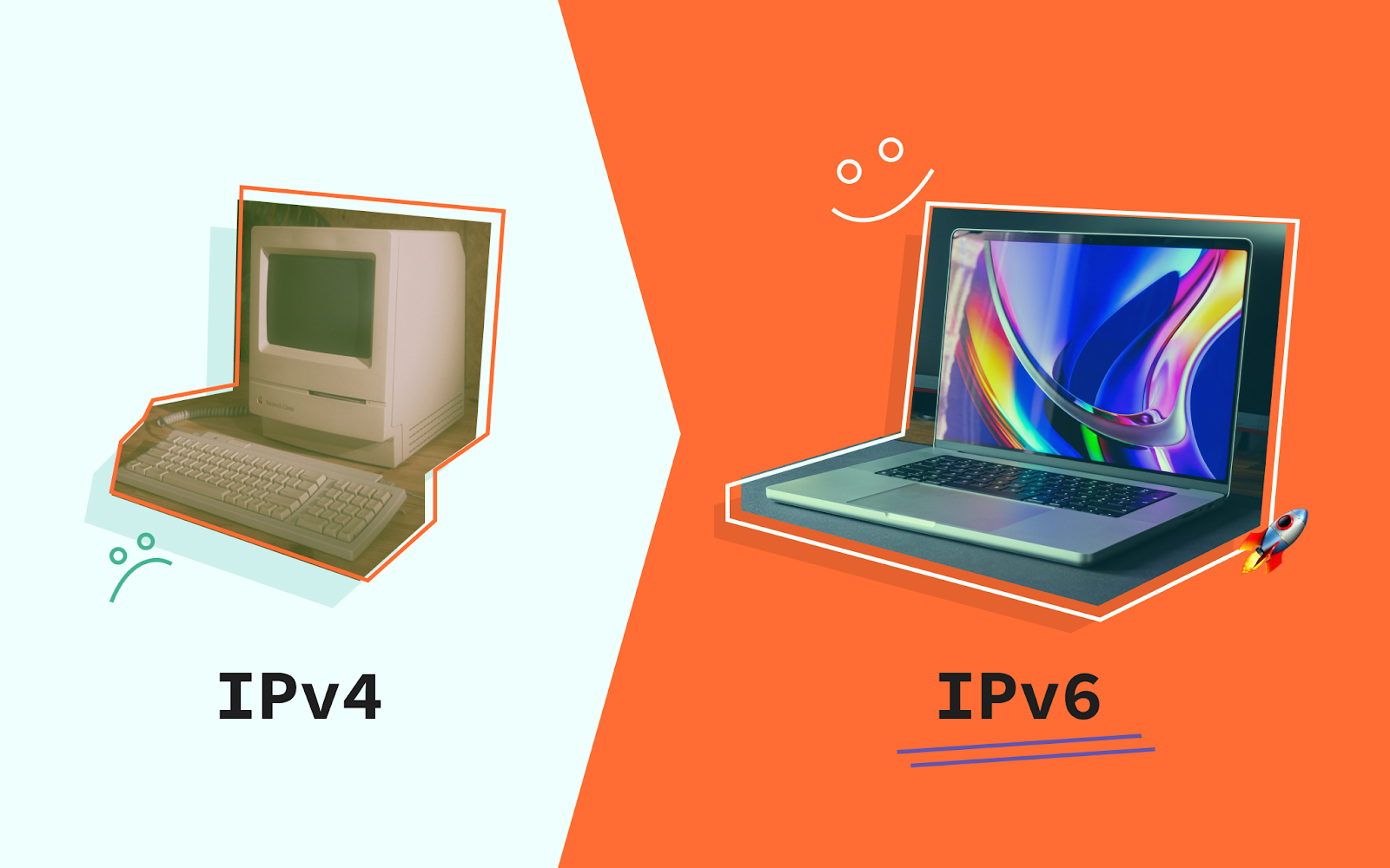 difference between IPv4 & IPv6