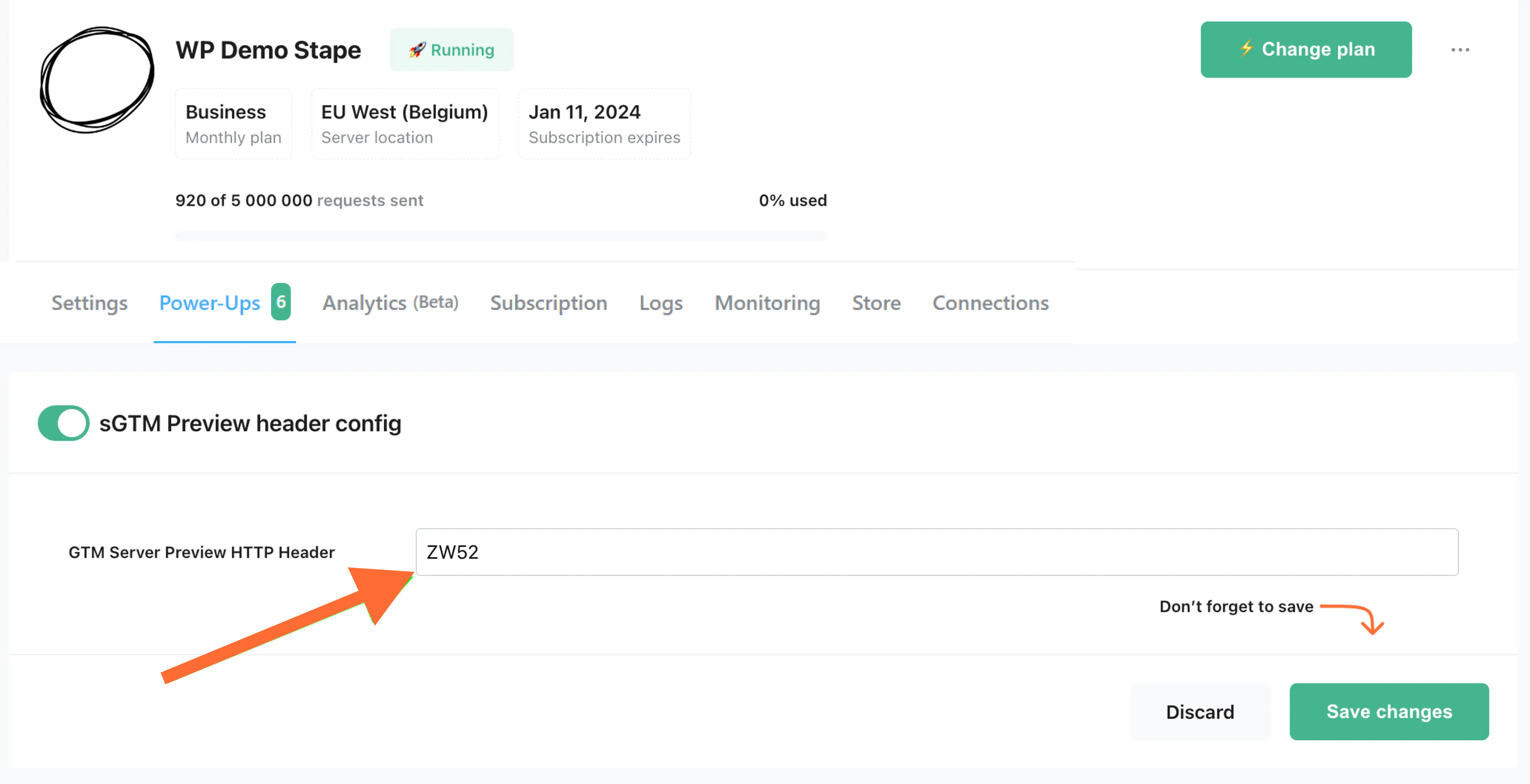 Debugging and monitoring server-side tracking configuration - Stape