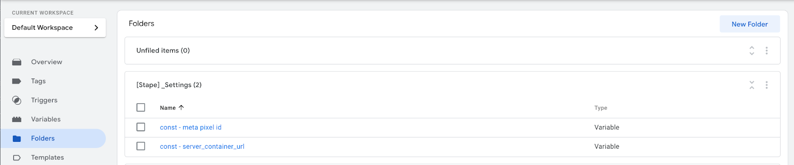 web Сonfigure GTM container templates