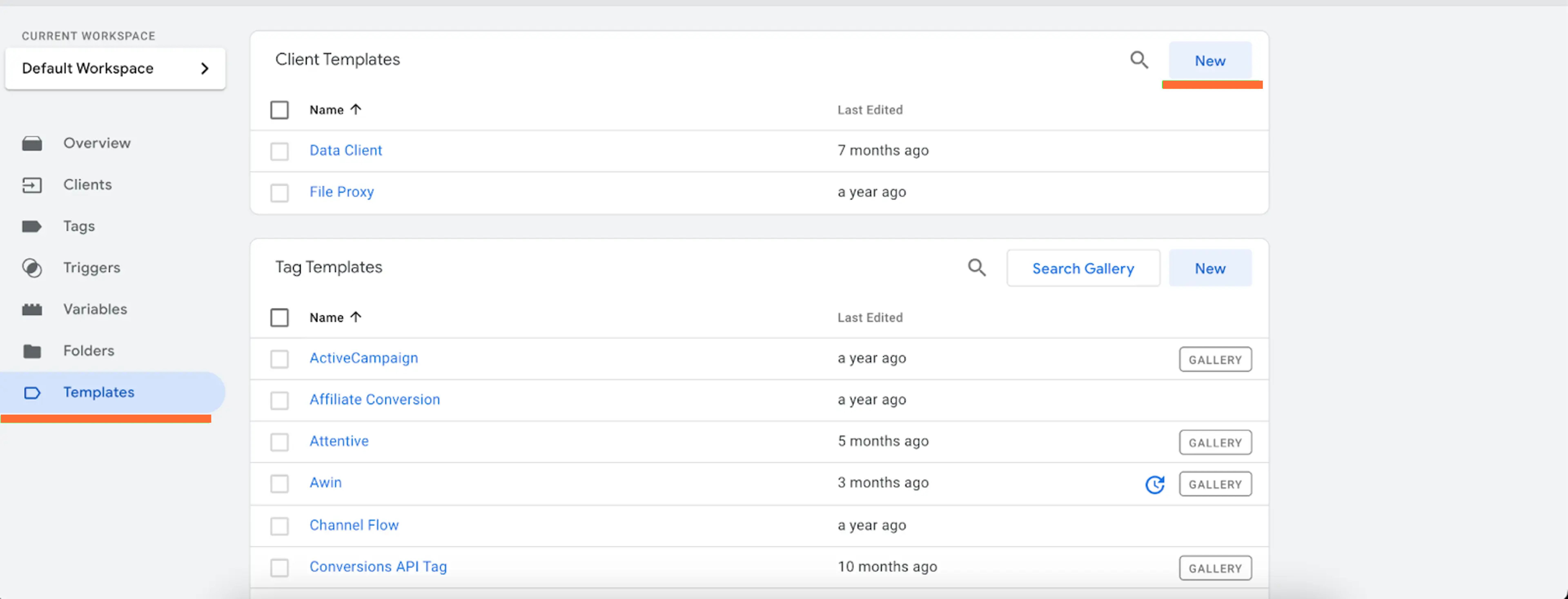 Client templates - Stape
