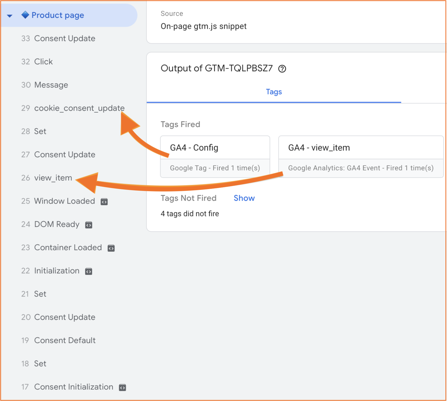 GA4 event tags firing earlier than the Google tag