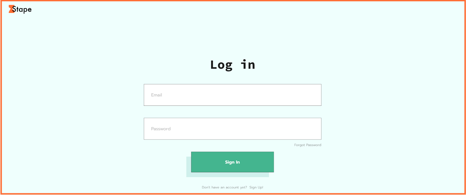 Create account or log in to Stape