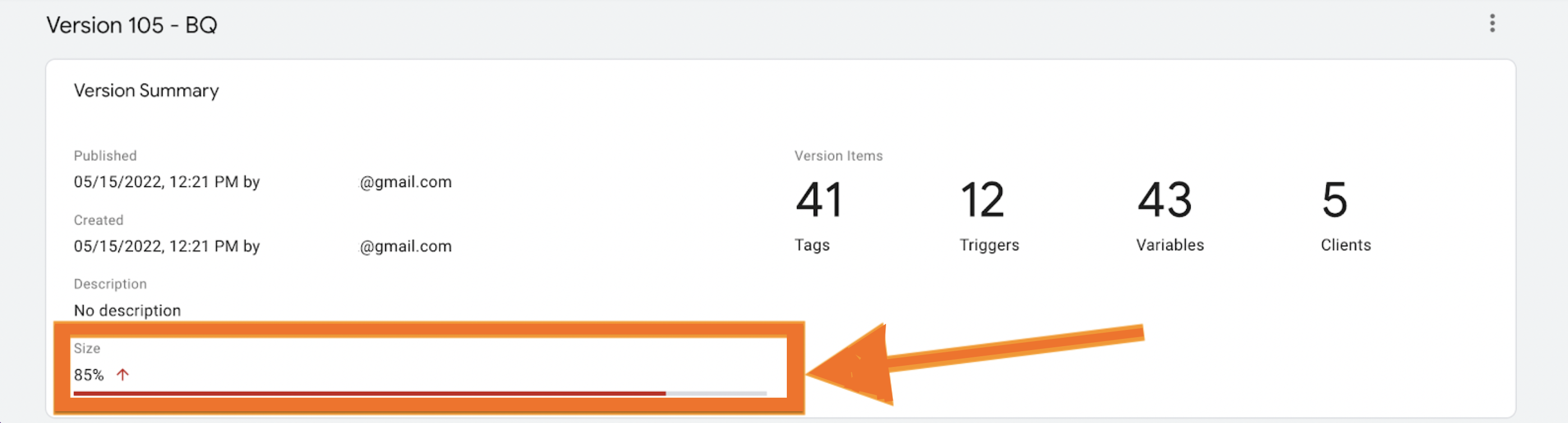 Server GTM limit