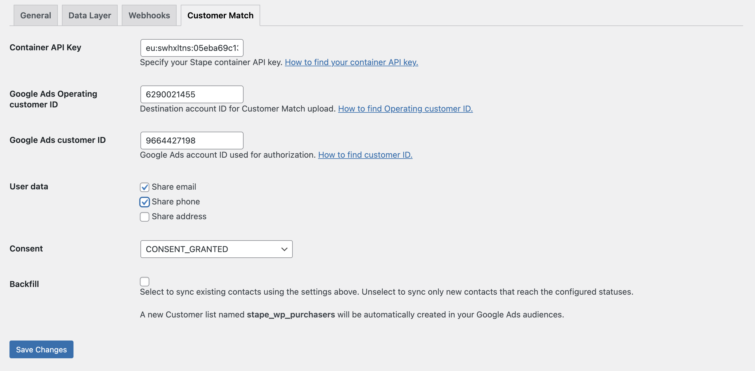 Creates and fills the Customer List in Google Ads automatically
