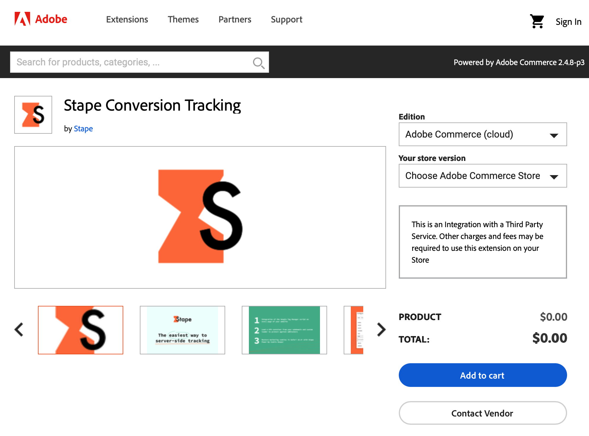 Stape Conversion Tracking extension 