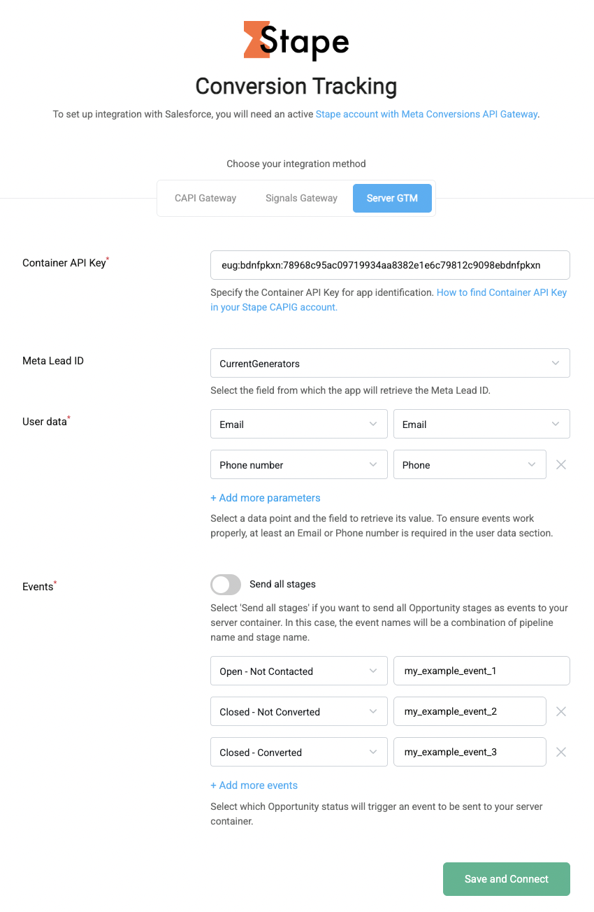 Configuration with server GTM