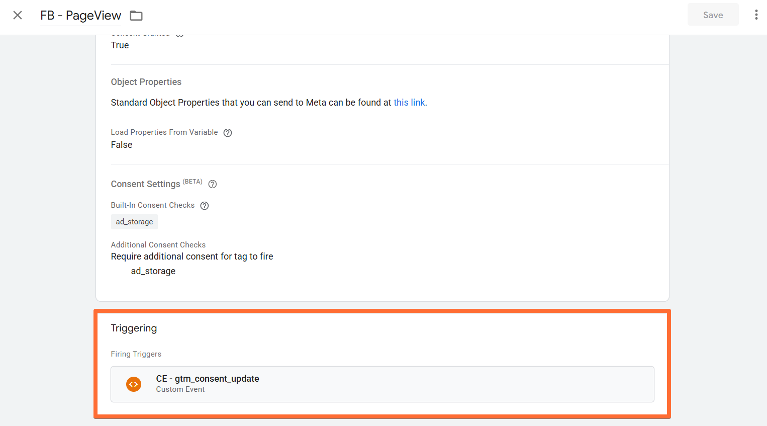 Substituição do trigger All Pages pelo evento de consentimento na tag