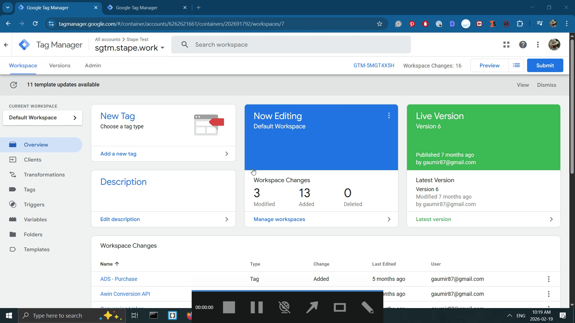 Launching Preview mode