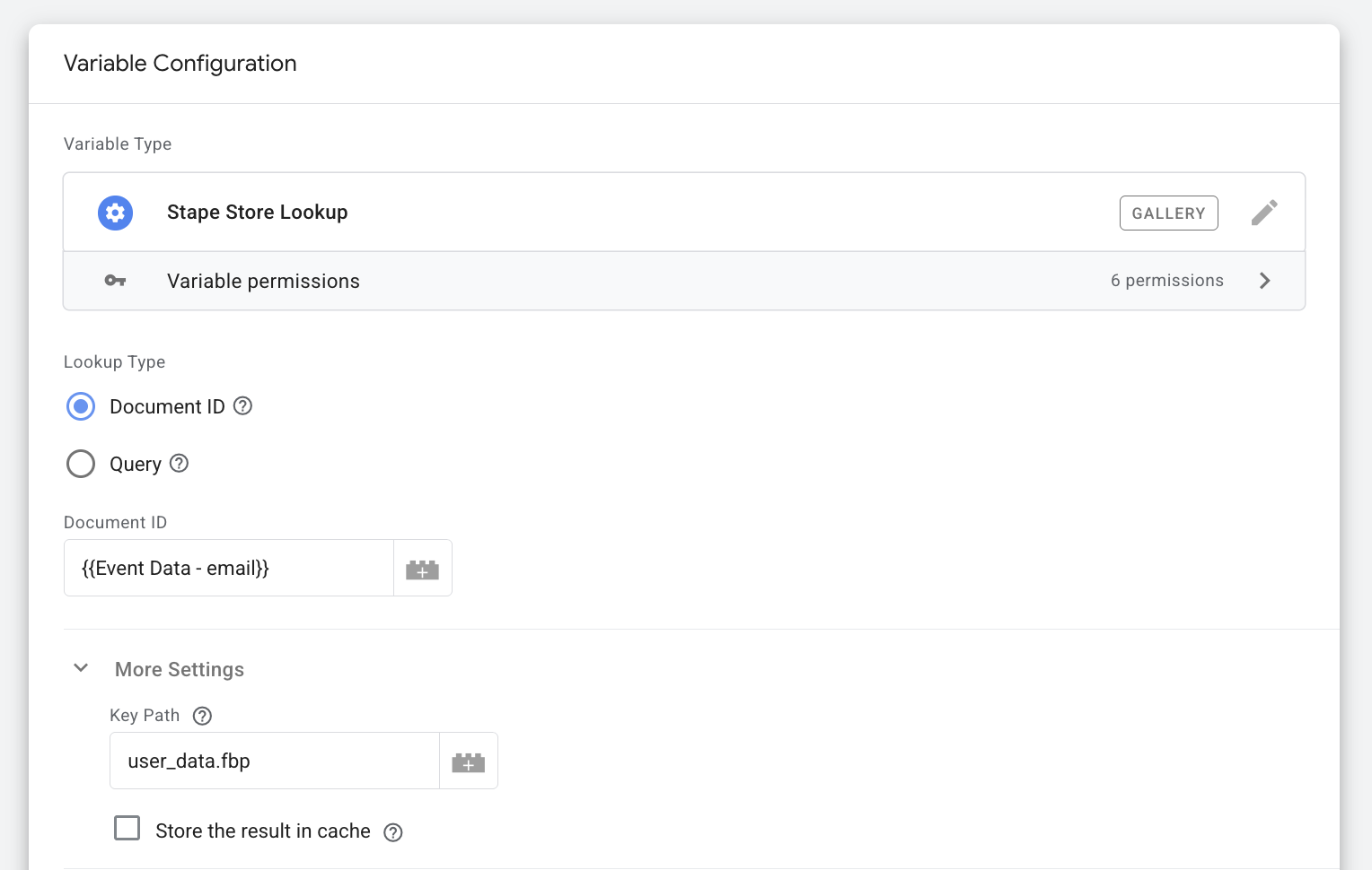 Stape Store Lookup — fbp