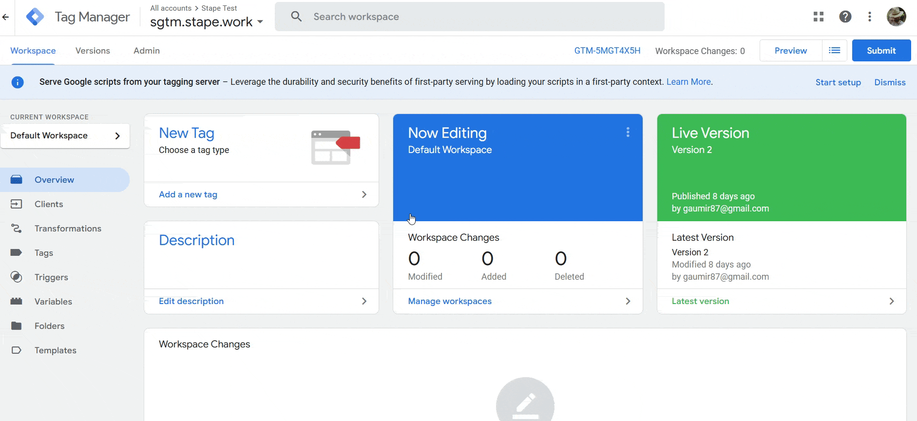 Import the Data Client