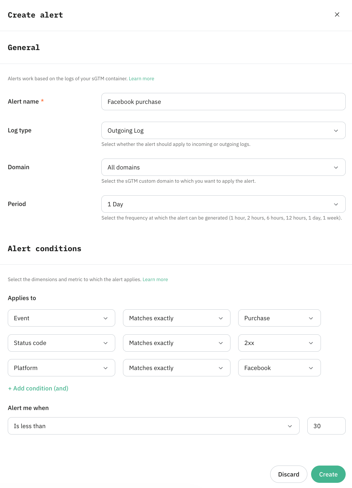 For this setup to work, make sure you have a configured Facebook CAPI tag. 