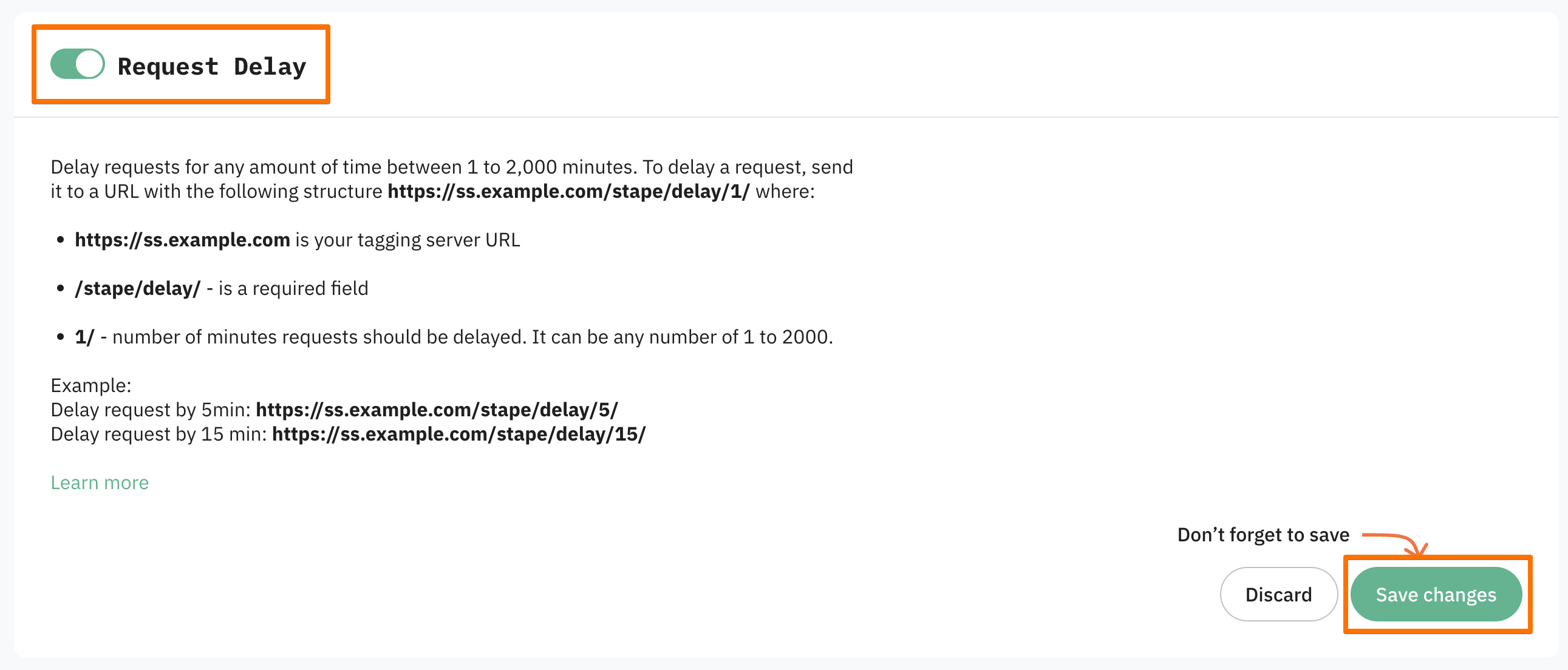 Request Delay power-up