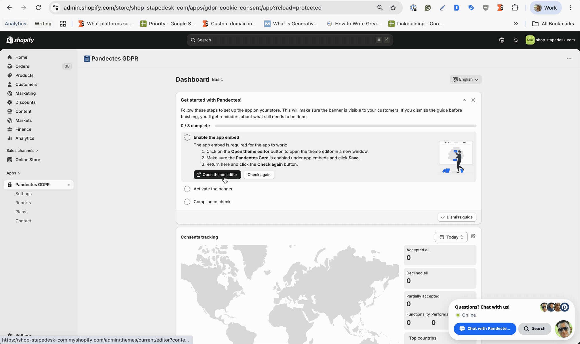 Open theme editor