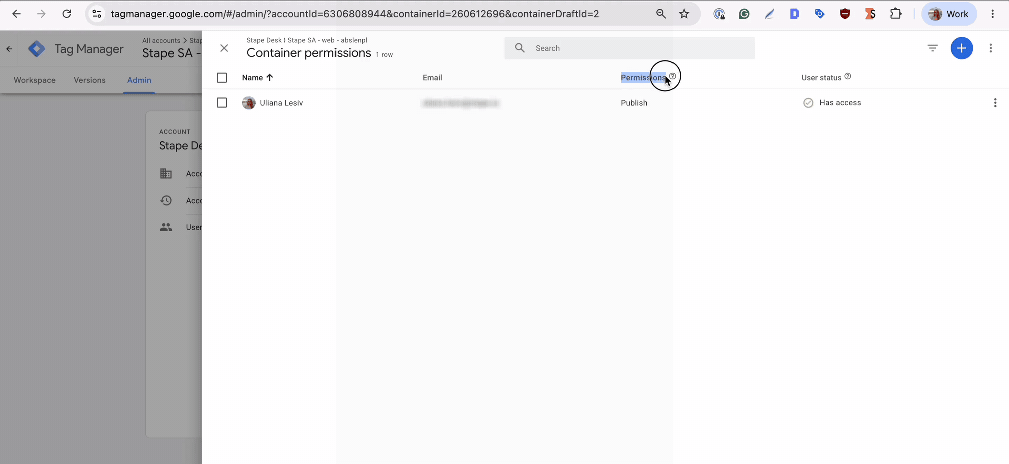 Check permissions